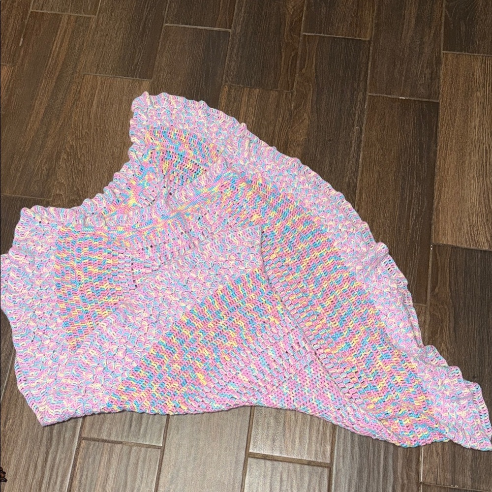 Colorful Knitted Kids Blanket